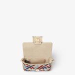 FENDI Baguette® Mini Canvas bag with multicolor FF embroidery - Image 4